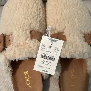 J.Crew Shearling Clog Slipper